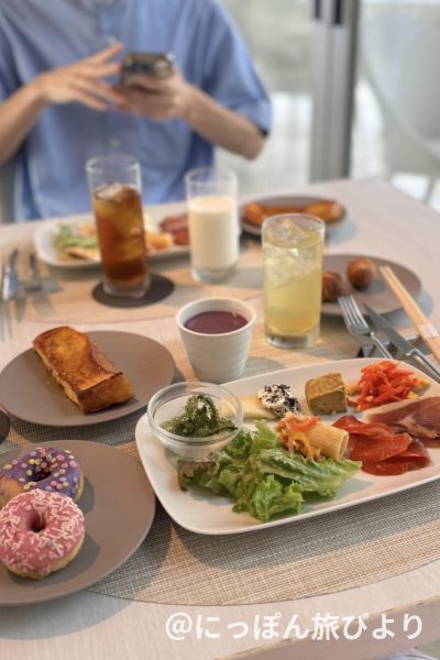 イラフ SUI ラグジュアリーコレクションホテル 沖縄宮古の朝食のビュッフェ